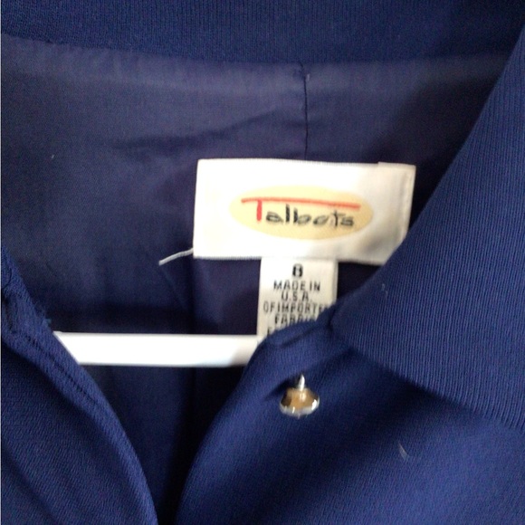 Talbots Classic Navy Blue Dress Size 8 - Picture 8 of 8